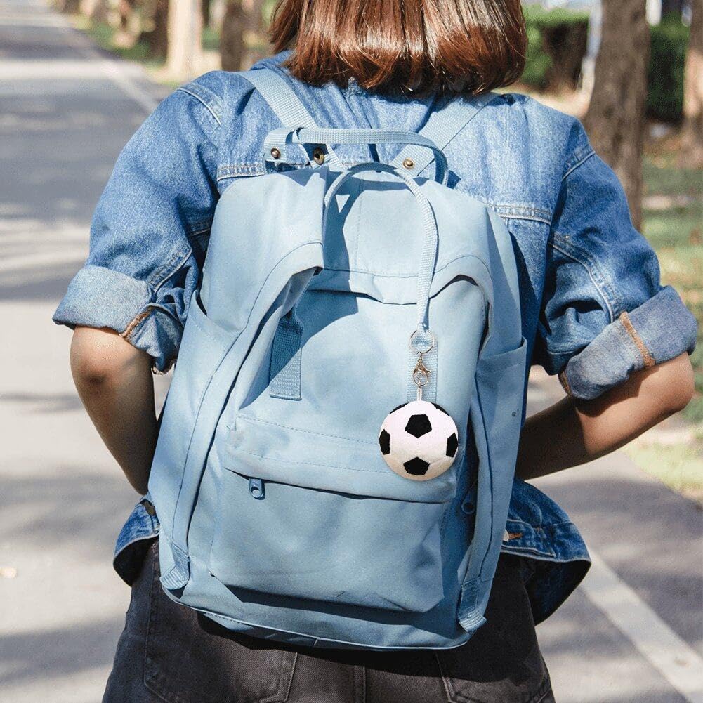 Custom Soccer Keychain - Miniature Soccer Ball Bag Charm for Sports Fans, Car Keys & Backpack Accessories | Perfect for Soccer Party Favors, Player Gifts & Team Celebrations