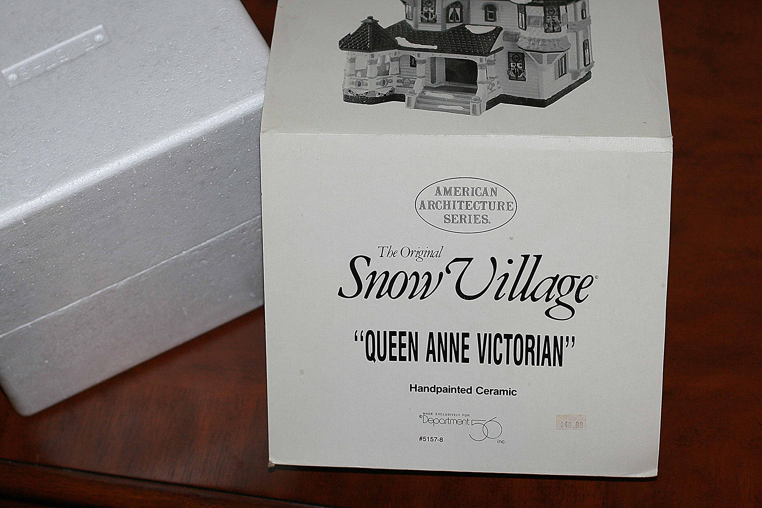 Dept 56 The Original Snow Village Queen Anne Victorian Collectible Christmas House - Perfect for Holiday Decor, Village Displays & Gift Giving