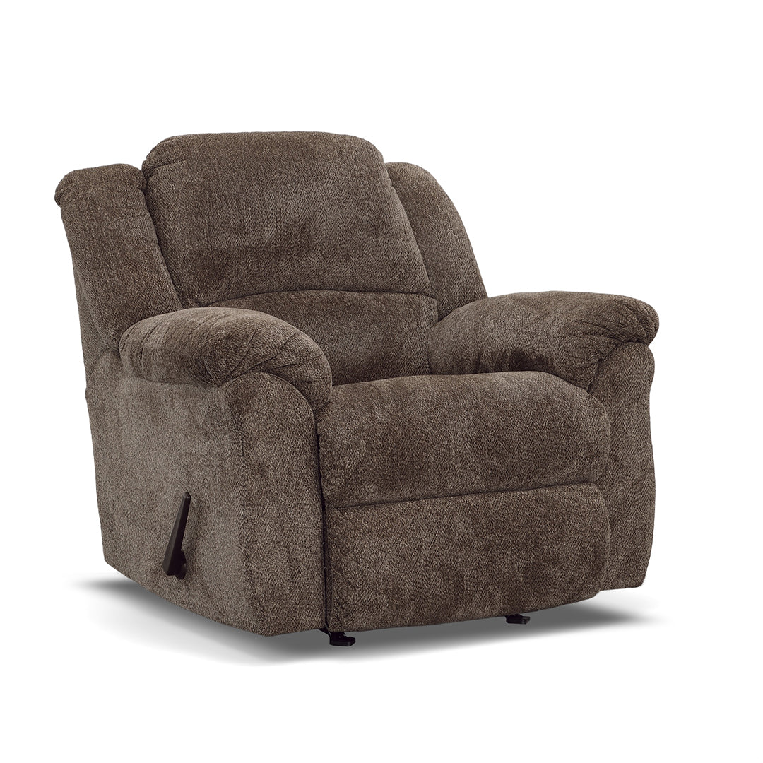 Premium Newport Recliner Chair - Ergonomic Leather Reclining Sofa with Lumbar Support for Living Room, Home Theater & Office - Brown PU Leather Comfortable Lounge Chair for Relaxation & Entertainment
