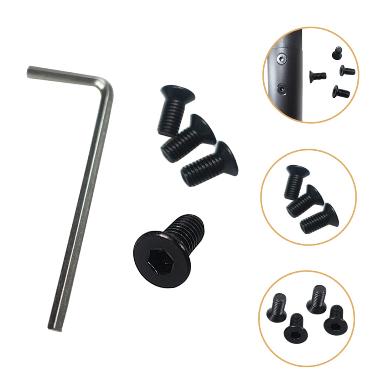 Stainless Steel Electric Scooter Replacement Parts - Handlebar Screws, Fork Screws & Pole Screws Set | Durable Bike Accessories for Commuting & Urban Travel