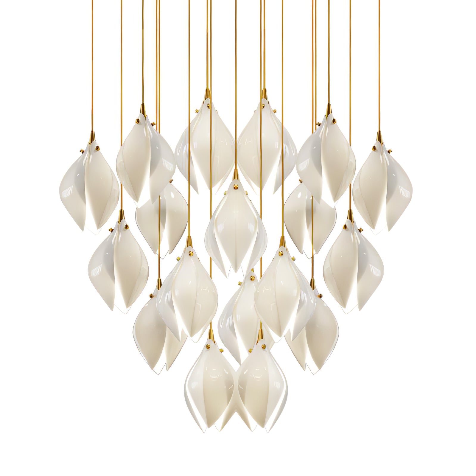 Celeste Flora Pendant Light - Modern Floral Glass Ceiling Lamp for Dining Room, Kitchen Island, Bedroom & Living Room Decor