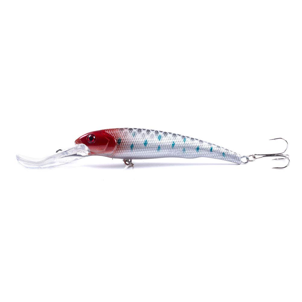 Hard Bait Minnow Lures 10-Pack with 3D Eyes for Bass & Trout Fishing