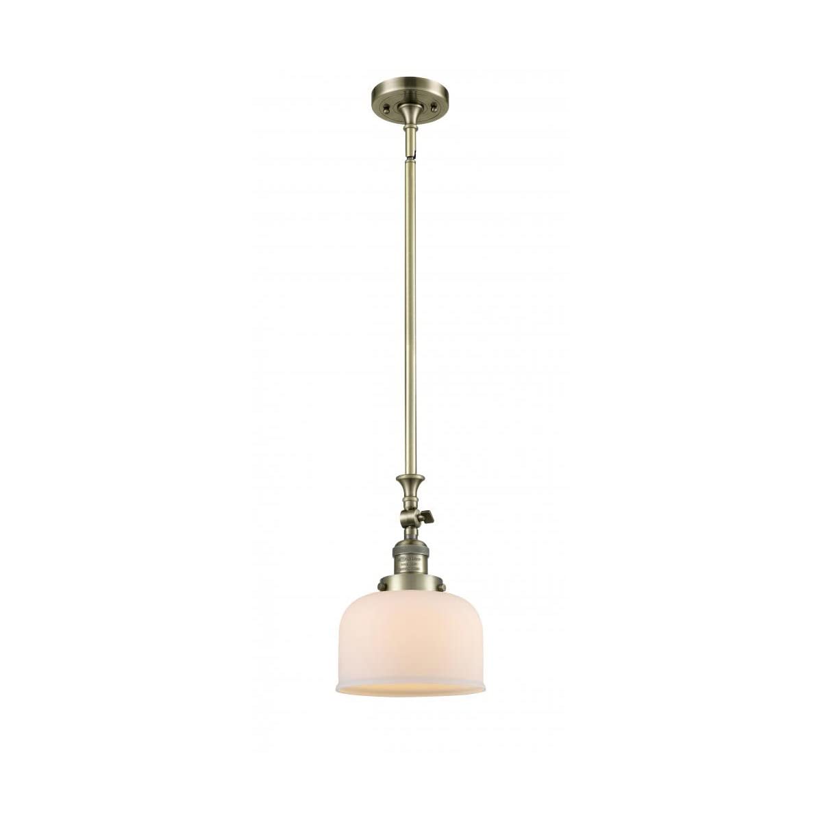 Vintage Dimmable LED Mini Pendant Light - Antique Brass Finish, Energy Efficient Hanging Fixture for Kitchen Island, Dining Room & Bar Counter Decor | Innovations 206-AB-G71-LED