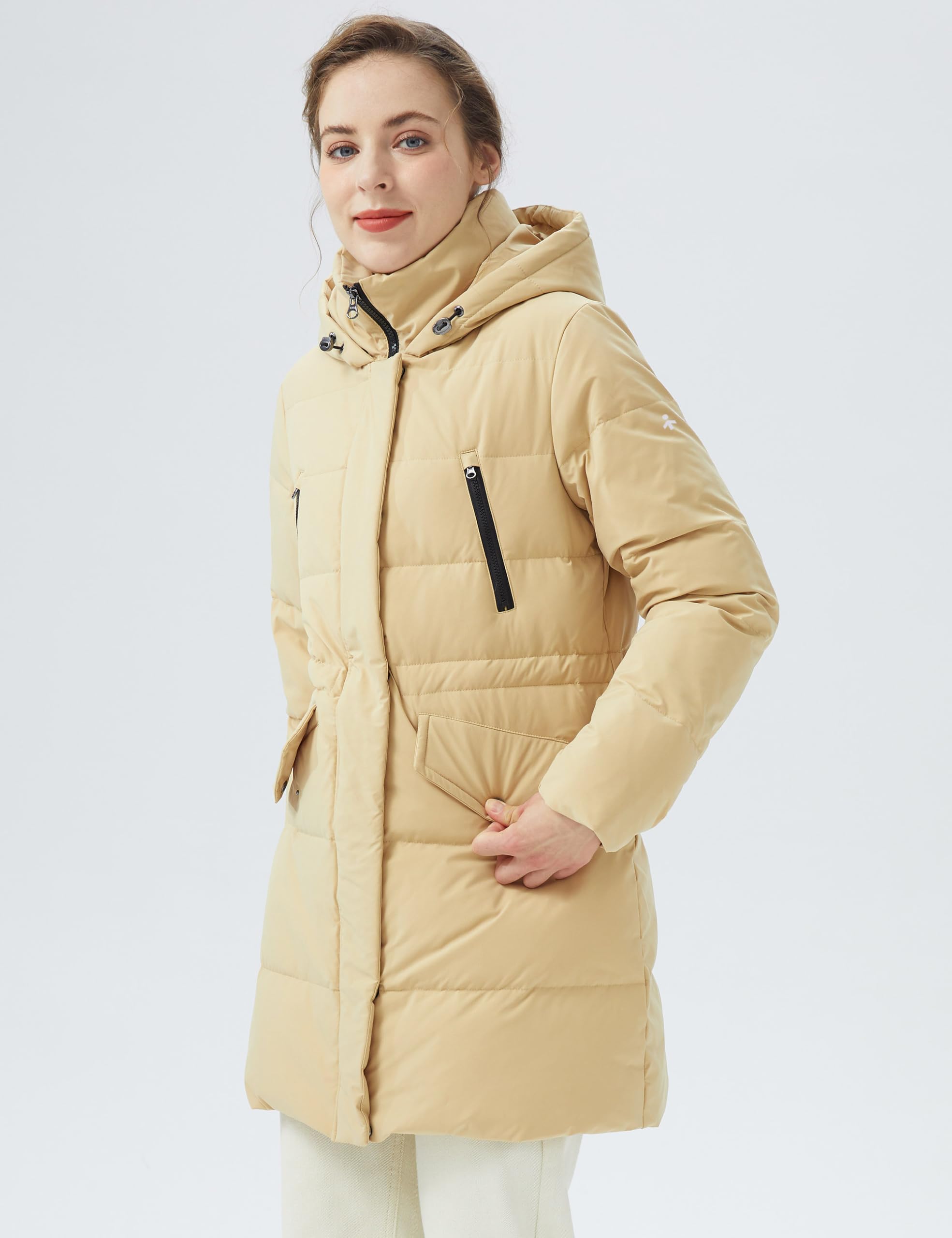 Orolay Women's Thickened Down Puffer Jacket with Hood - Winter Warm Parka Coat for Cold Weather | Outdoor Activities, Snowboarding, Daily Commute
