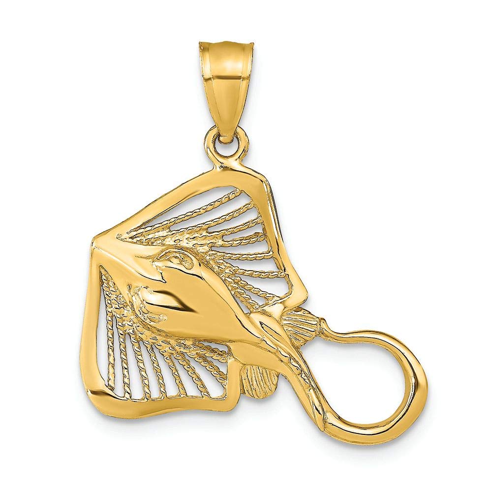 14K Yellow Gold Stingray Beaded Charm Bracelet - Elegant Handmade Jewelry for Women - Perfect for Gifts, Parties & Everyday Wear