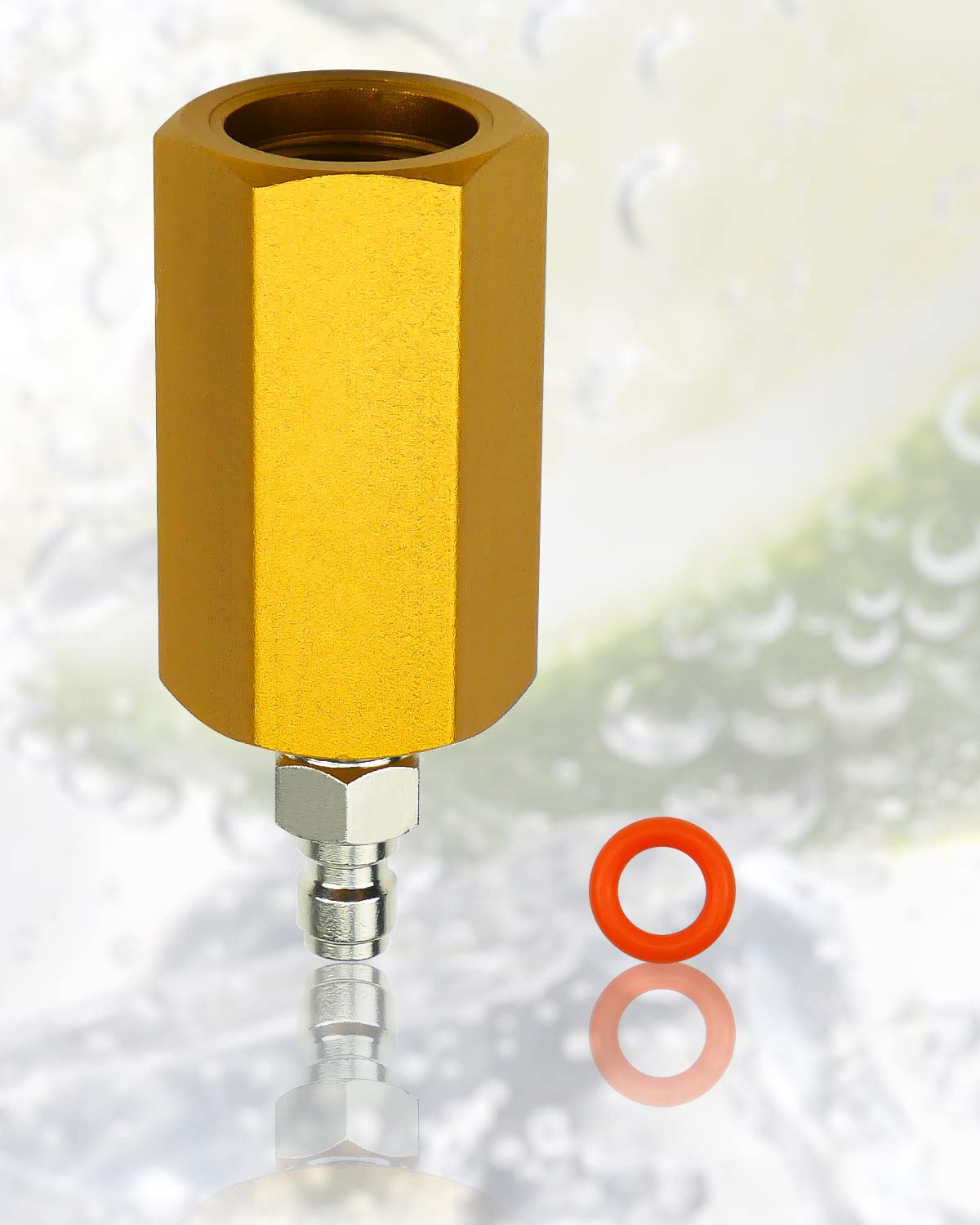 Premium Aluminum Alloy CO2 Adapter for Soda Makers - M18*1.5 to 8mm Male Quick Plug Connector for Large CO2 Tanks & Carbonation Machines | Perfect for Home Bars, Restaurants & DIY Sparkling Water Makers