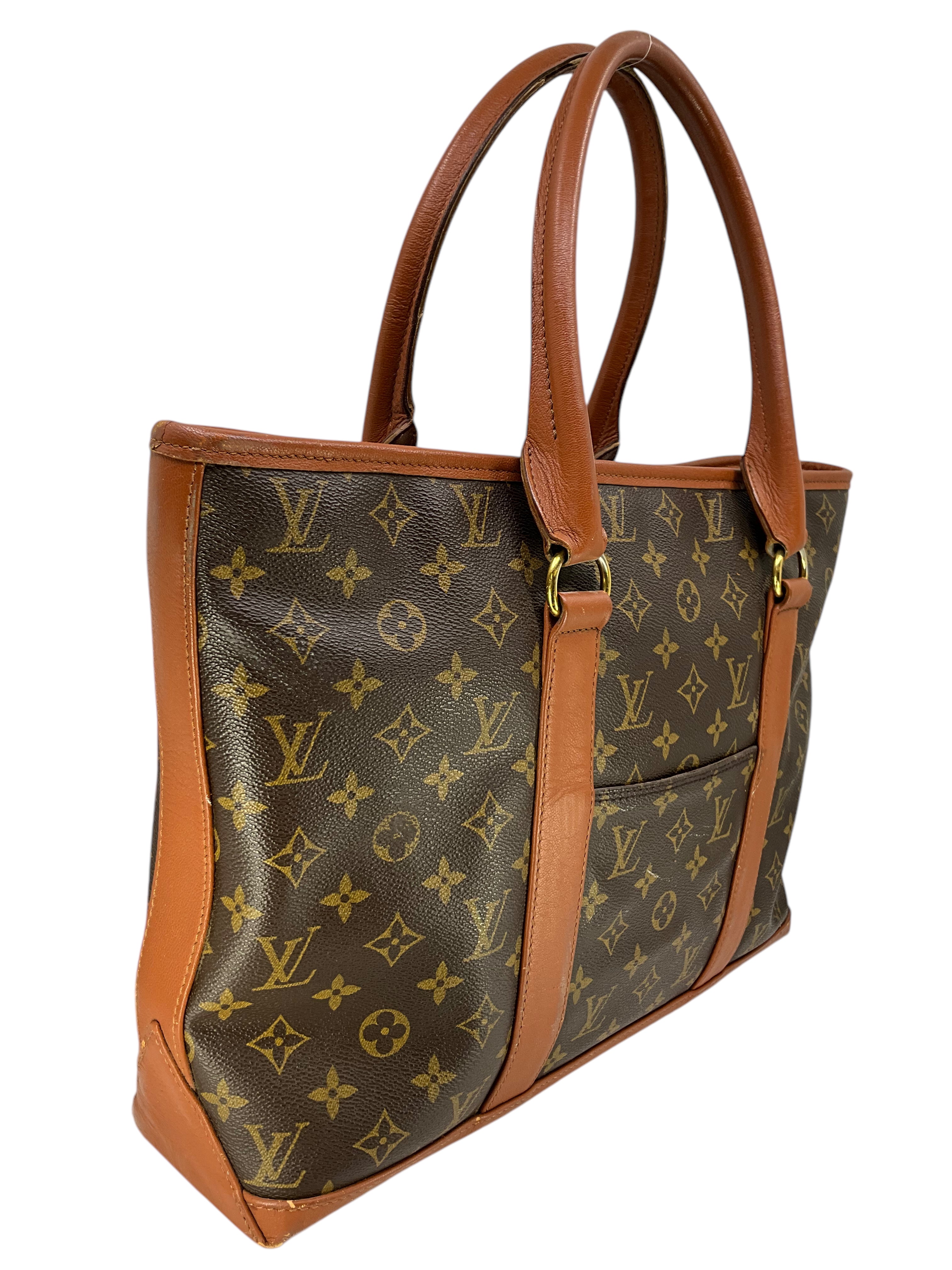 Authentic Louis Vuitton Monogram Canvas Weekend MM Large Travel Tote Bag - Luxury Carryall for Travel, Work & Weekend Getaways