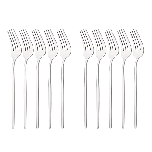 Silver - 10 Pcs Dessert Fork