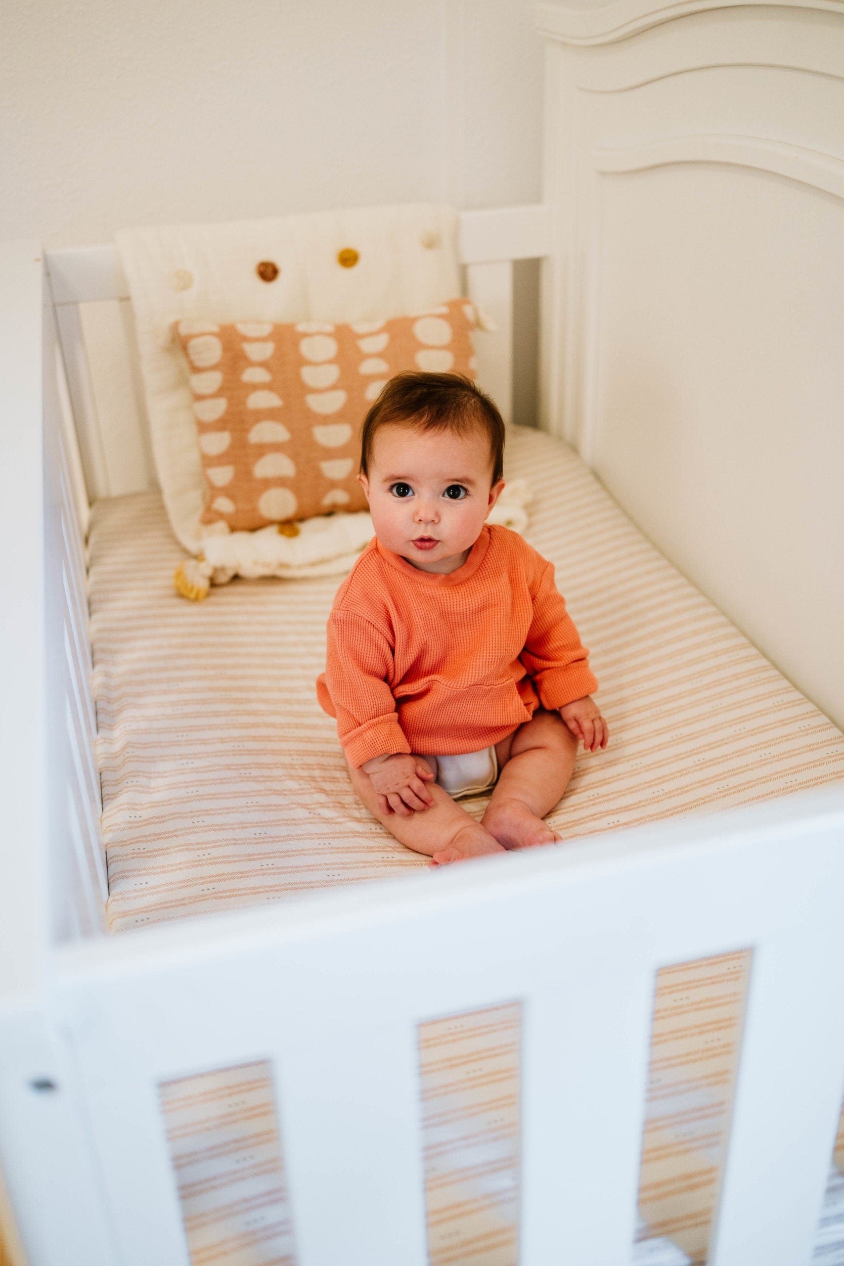 Soft Organic Cotton Fitted Crib Sheet for Baby Crib - Breathable & Hypoallergenic Nursery Bedding - Perfect for Newborns, Infants & Toddlers - Ideal for Daycare, Nursery or Home Use