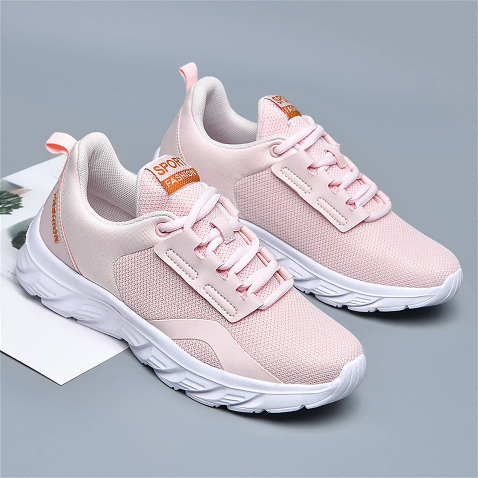 Women's White Gold Hiking Shoes - Non-Slip Trekking & Walking Shoes for Outdoor Adventures