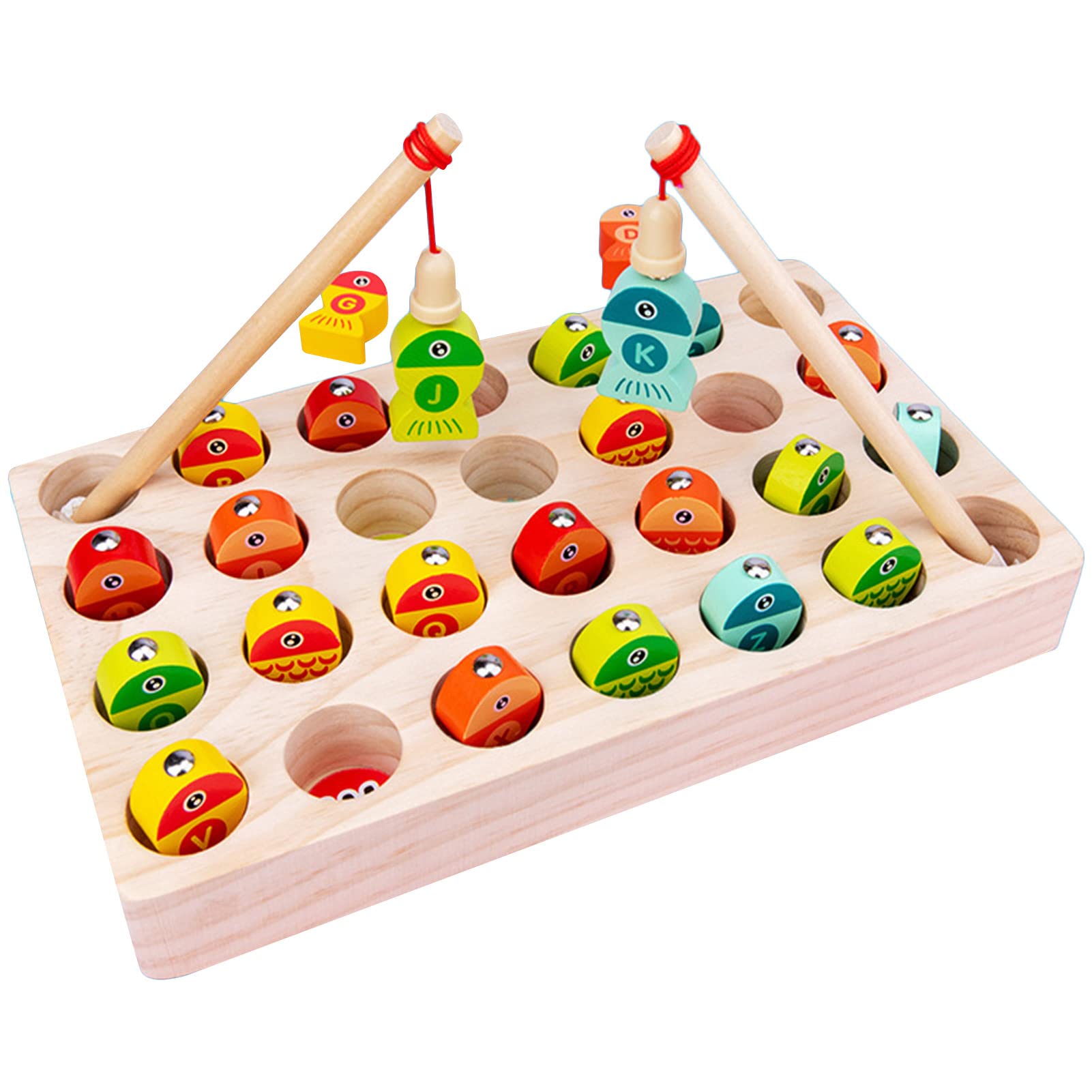 Alphabet Fish Catching Counting Game - Educational Learning Toy for Kids & Toddlers - Fun ABC Letter Recognition & Math Skills Development - Perfect for Preschool Classroom, Birthday Gifts & Family Game Night