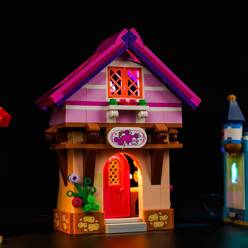 Best Light Kit for Lego Disney Princess Market Adventure 43246 - DIY Lighting Set for LEGO Disney Castle Building Blocks - Perfect for Night Display & Room Decor
