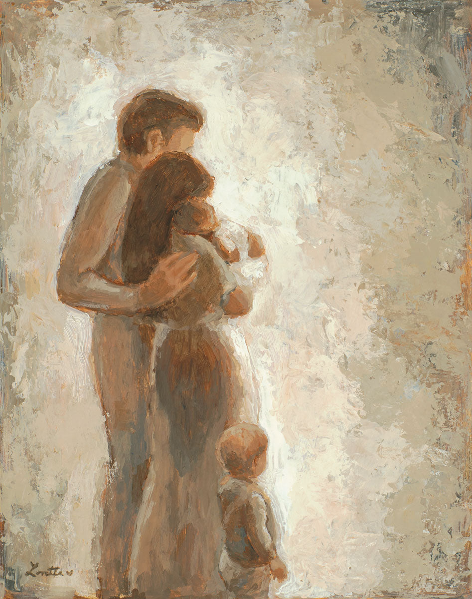 Family Looking Towards the Light - Inspirational Wall Art for Home Decor | Motivational Canvas Print for Living Room, Bedroom & Office | Perfect Gift for Family & Friends