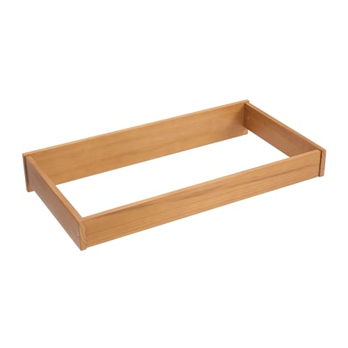 Oxford Baby Dawson Changing Table Topper for 3-Drawer Dresser in Honey Brown - Perfect Nursery Organizer for Diaper Changes & Baby Care Essentials