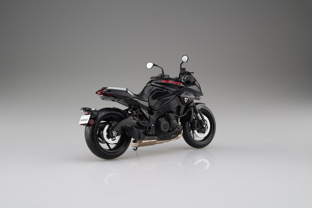 1/12 Scale AOSHIMA SUZUKI GSX-S1000S KATANA Motorcycle Model Kit - Glass Sparkle Black - Perfect for Collectors & Model Builders - Display for Home, Office or Hobby Room