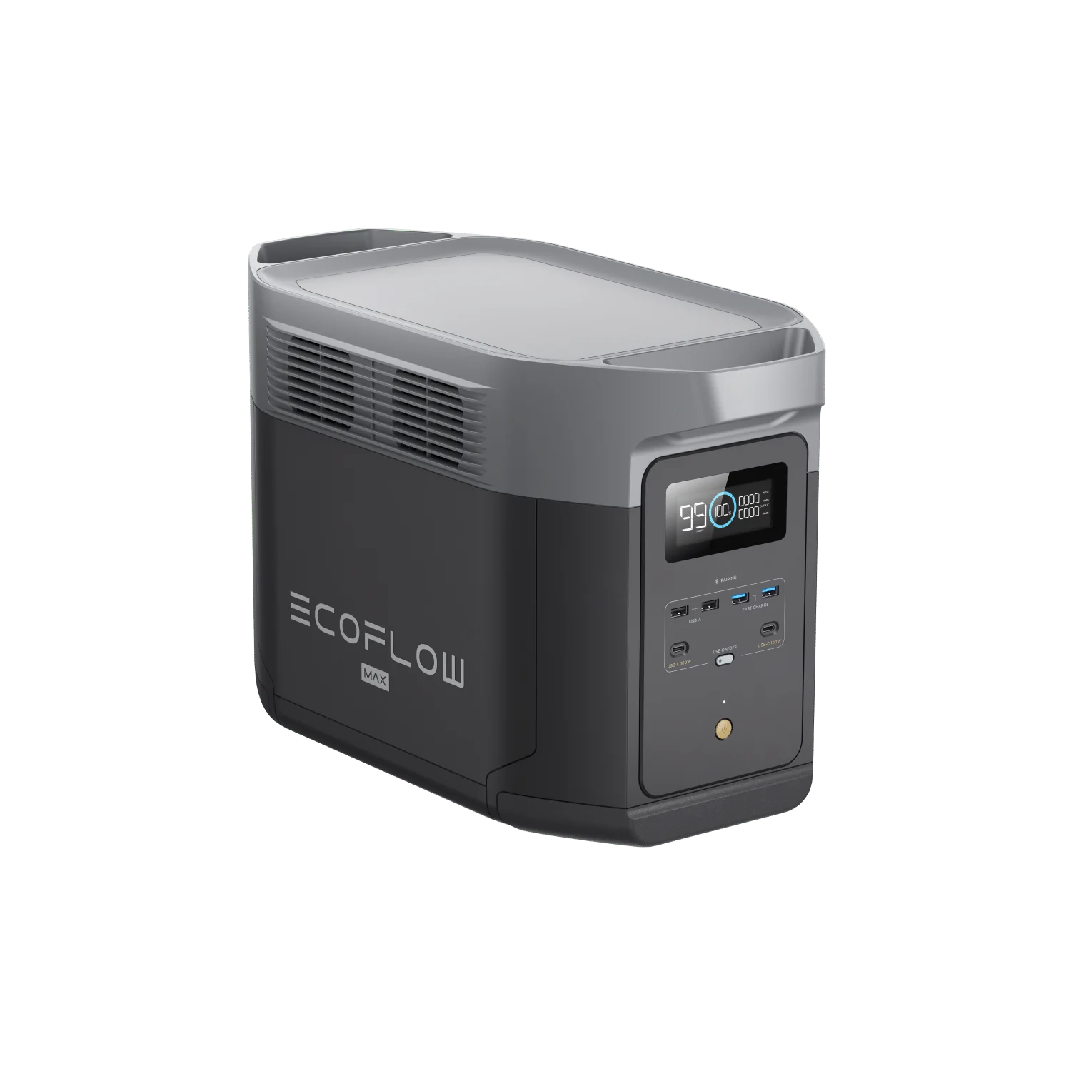 EcoFlow DELTA 2 Max 2048Wh/2400W Portable Power Station with LiFePO4 Battery & App Control - Perfect for Camping, RV Trips, Home Backup & Emergency Power Supply