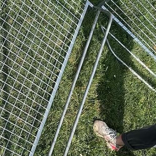 8' X 24' Heavy Duty Galvanized Steel Dog Kennel - Ultimate Pro Outdoor Dog Run for Large Dogs - Perfect for Backyard, Farm & Pet Safety