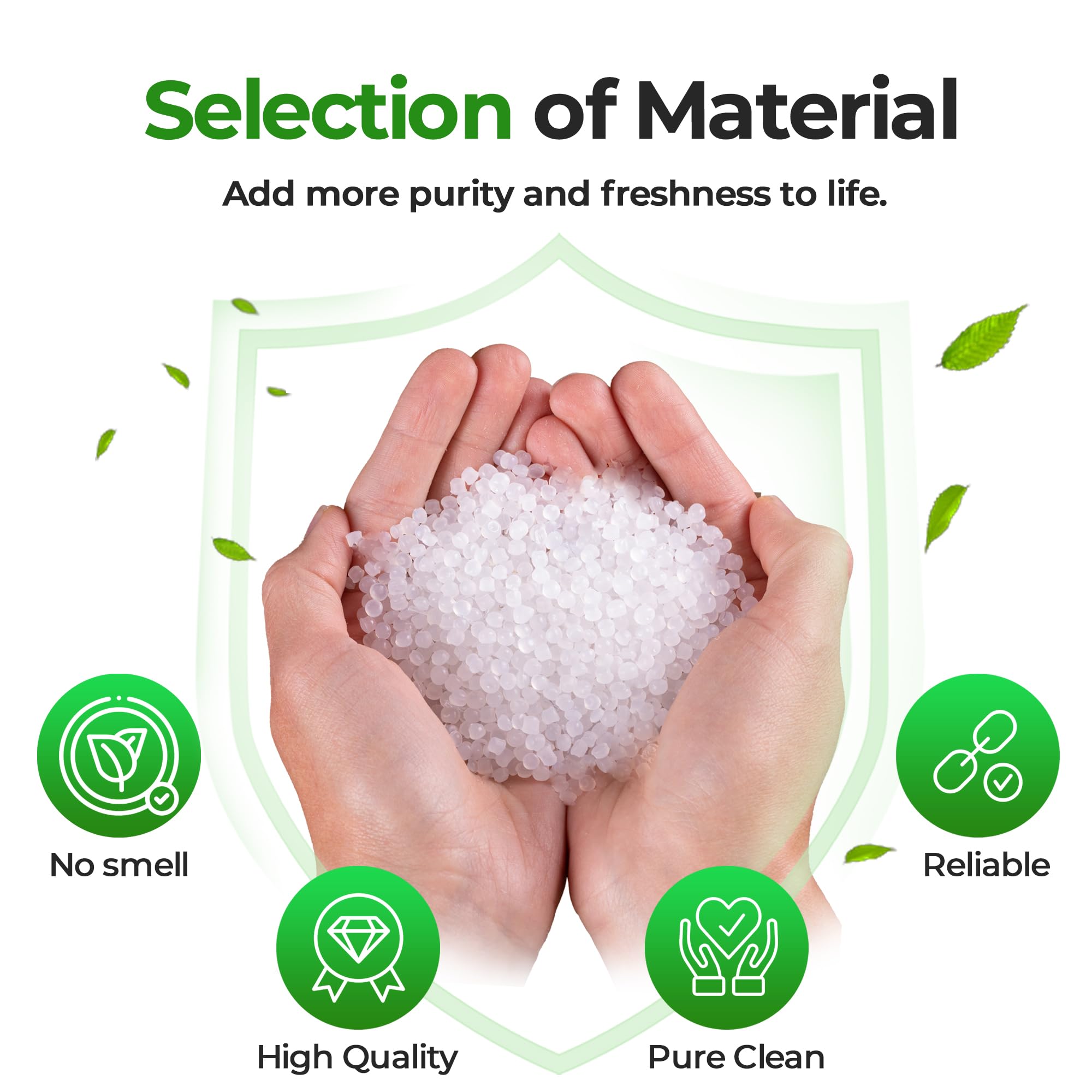 **2 Pack (100 Count) Heavy Duty 9-12 Gallon Trash Bags - 1.2 Mil Thick, Reinforced Drawstring, Leak-Proof & Tear-Resistant - Compatible with Simplehuman Trash Cans - Perfect for Kitchen, Bathroom & Office Waste Disposal**