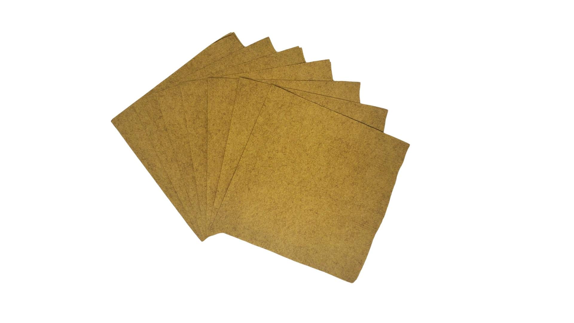 Premium Gold Solid Color Paper Disposable Luncheon Napkins - Pack of 50 - Elegant Party, Wedding, and Dinner Table Decorations