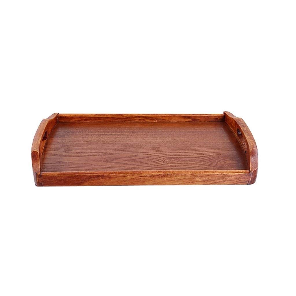 Premium Wooden Serving Tray - Rectangular Tea Tray for Living Room, Portable Tea Set & Cup Holder - Medium Size Decorative Tray for Coffee, Breakfast, or Party Serving - Perfect for Home, Office & Gifts