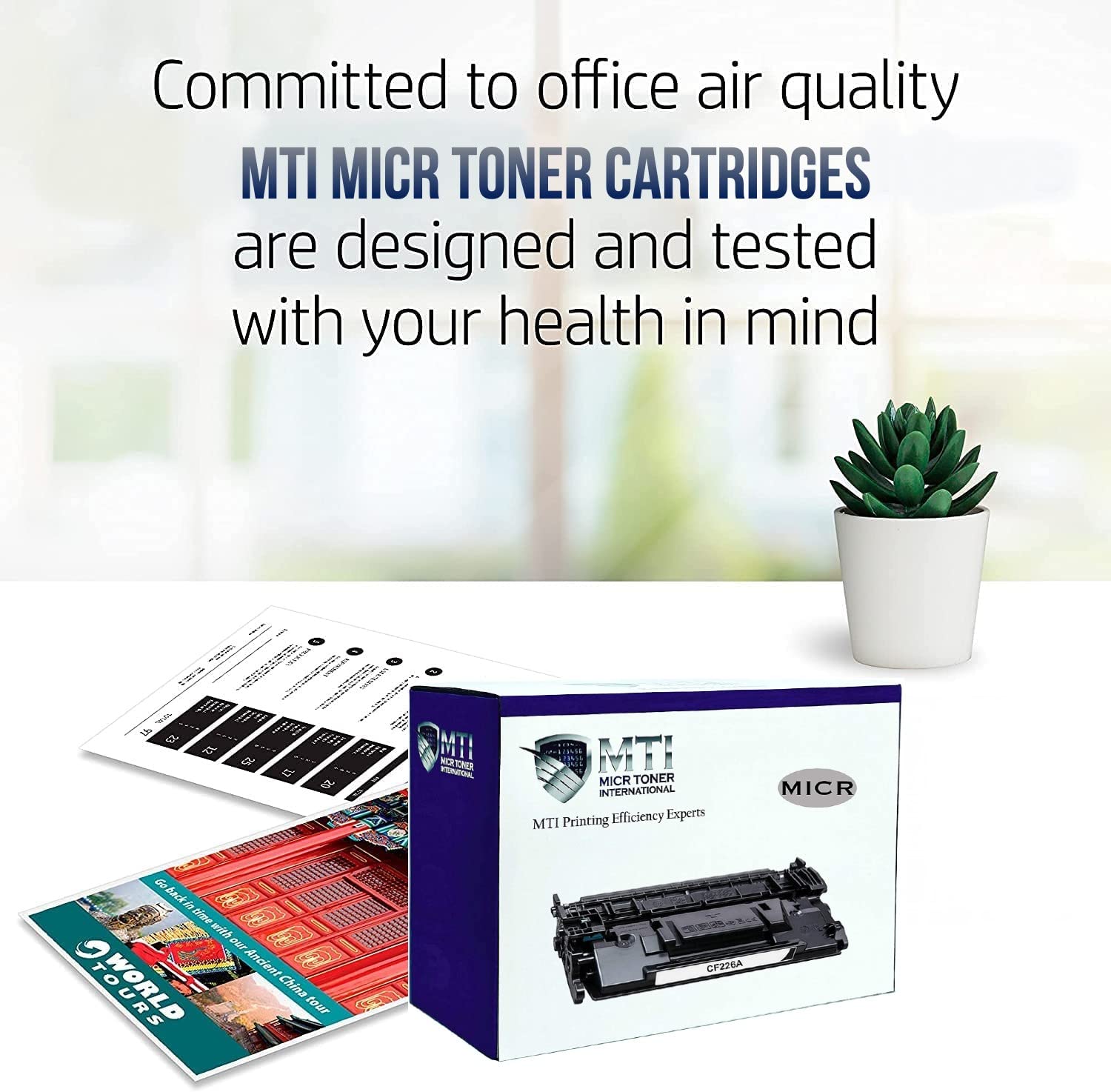 HP 507A CE400A MICR Magnetic Ink Toner Cartridge Replacement - Compatible with HP LaserJet M551 M570 MFP M575 Printers - Perfect for Check Printing & Banking Documents