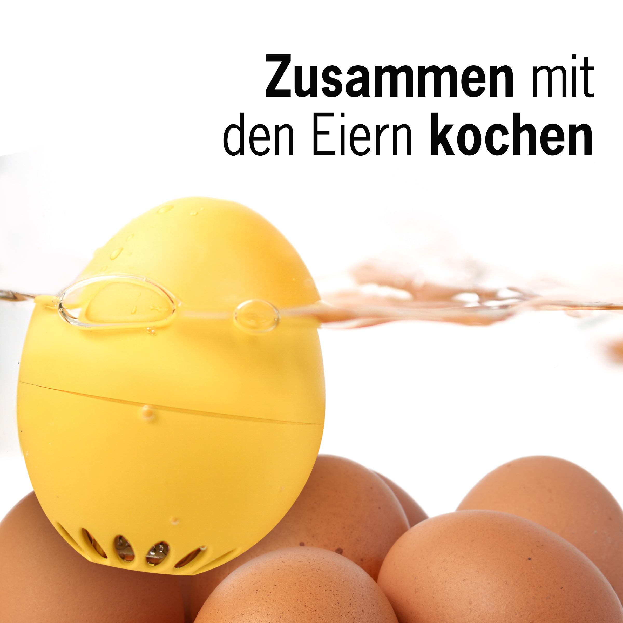 BeepEgg Singing Floating Egg Timer - Perfect Soft, Medium, Hard Boiled Eggs with Fun 50's Tunes | Kitchen Gadget for Breakfast, Baking & Cooking