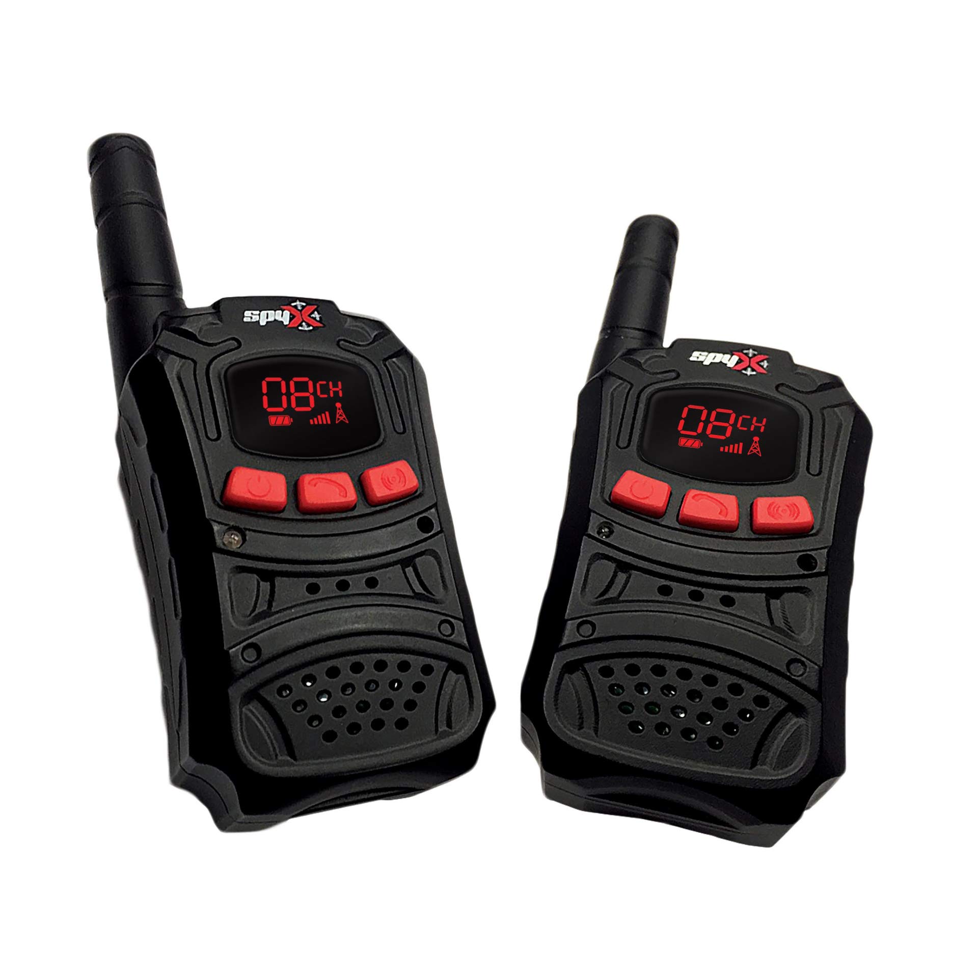 SpyX Micro Gear Set with Walkie Talkies - 4 Essential Spy Tools on Adjustable Belt + 2-Person Walkie Talkies for Kids | Perfect Spy Gear Collection for Outdoor Adventures, Backyard Missions & Role Play Games