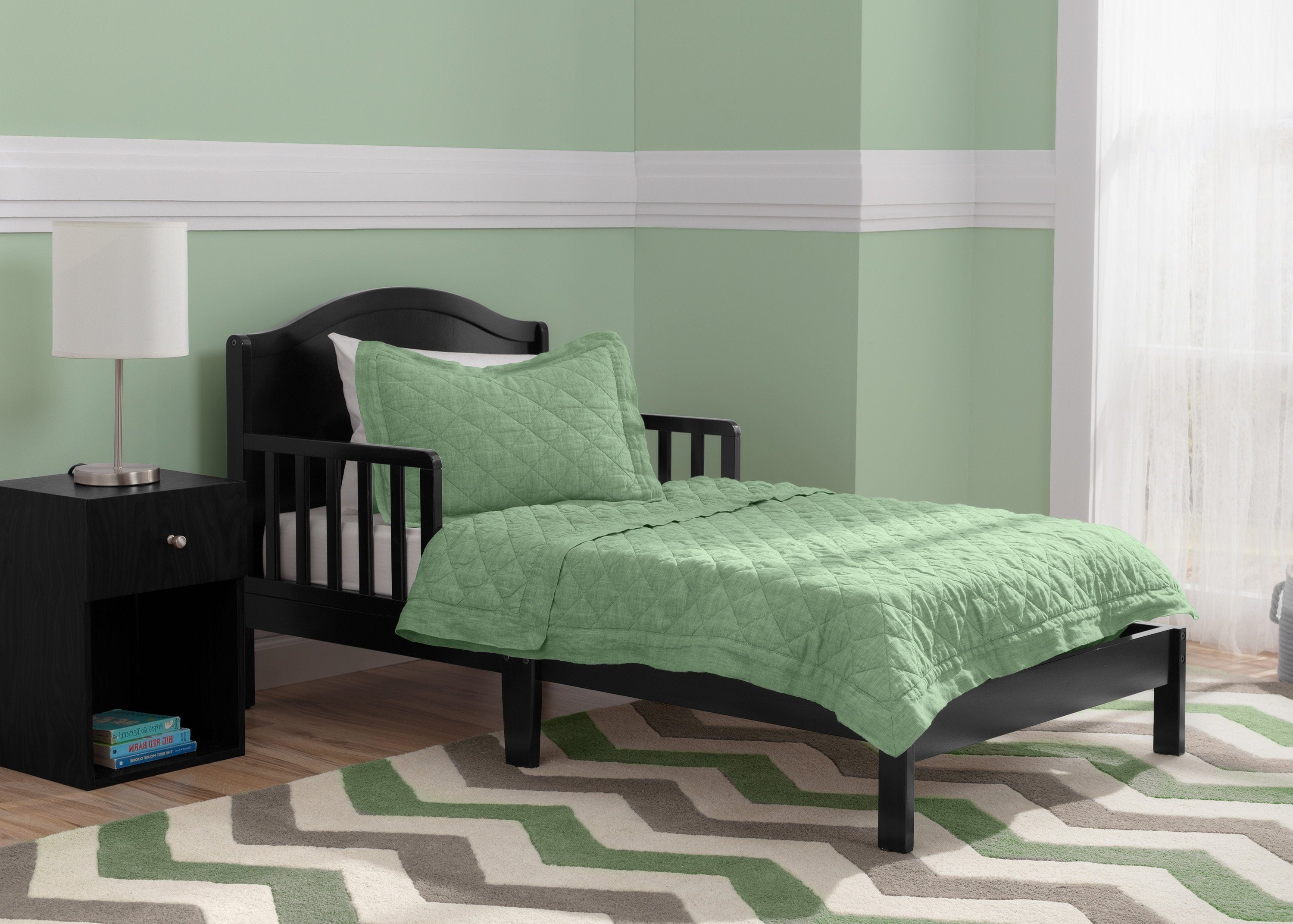 Baker Toddler Bed - Safe & Comfortable Kids Bed for Boys & Girls | Perfect for Nursery, Daycare, or First Big Kid Room Transition
