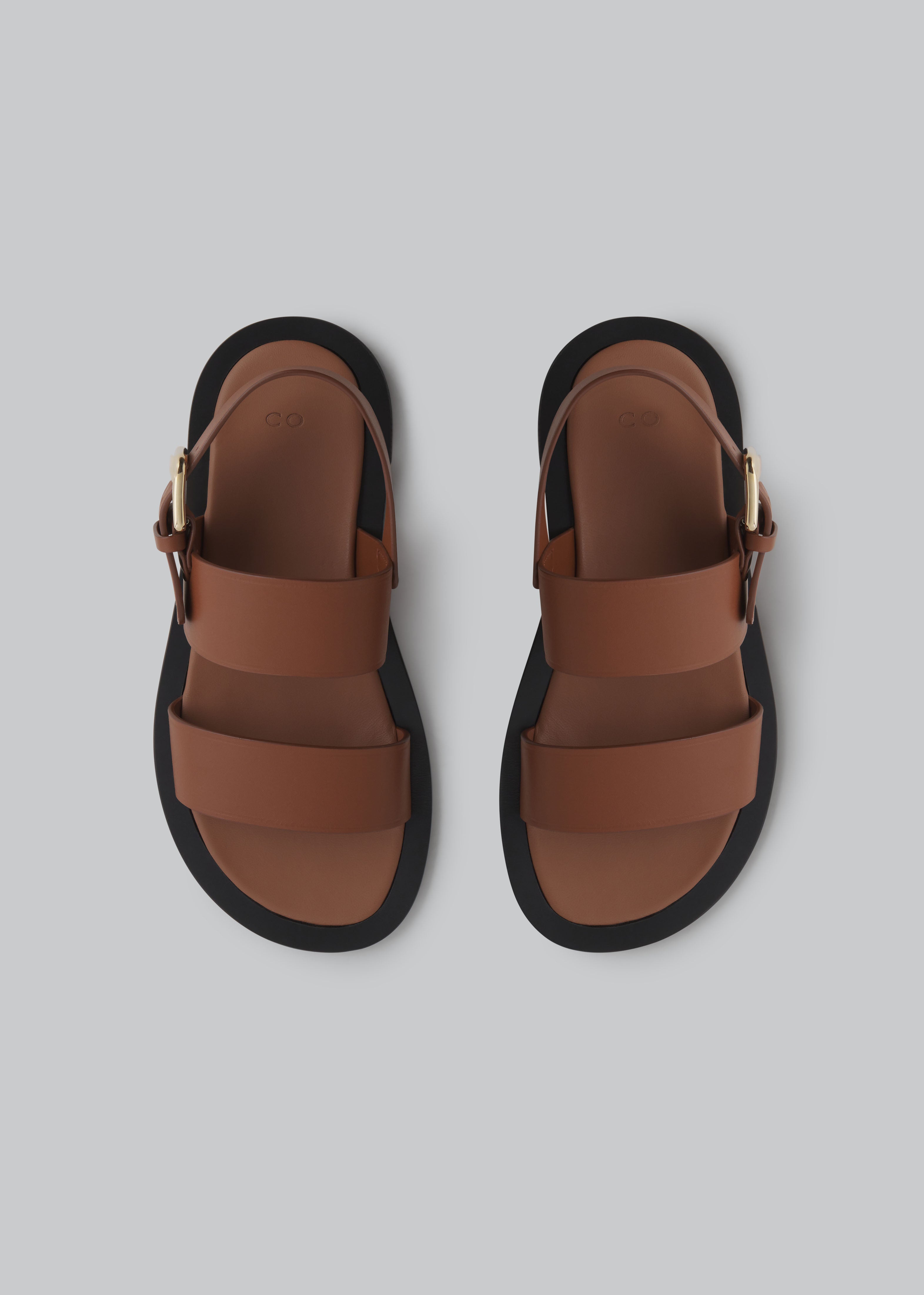 Premium Cognac Leather Thick Strap Sandals for Women - Comfortable Summer Beach Walking Shoes for Outdoor Vacations & Casual Wear
