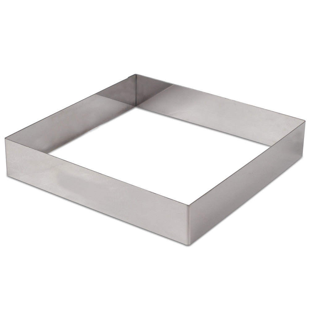 Premium Stainless Steel Square Ring Mold - 1.7 Inch Height for Baking, Chocolate, Candy & Soap Making - Durable & Rustproof Kitchen Tool for Home Bakers & Crafters