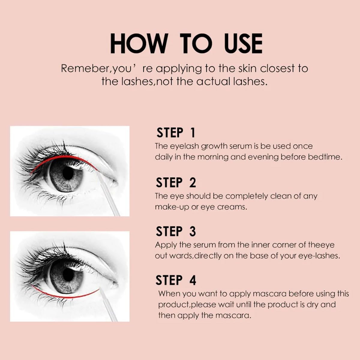 Daislashes Eyelash Growth Serum for Longer, Fuller & Thicker Lashes - Natural Lash Enhancer & Booster for Healthy Black Lashes - Perfect for Daily Use, Special Occasions & Sensitive Eyes