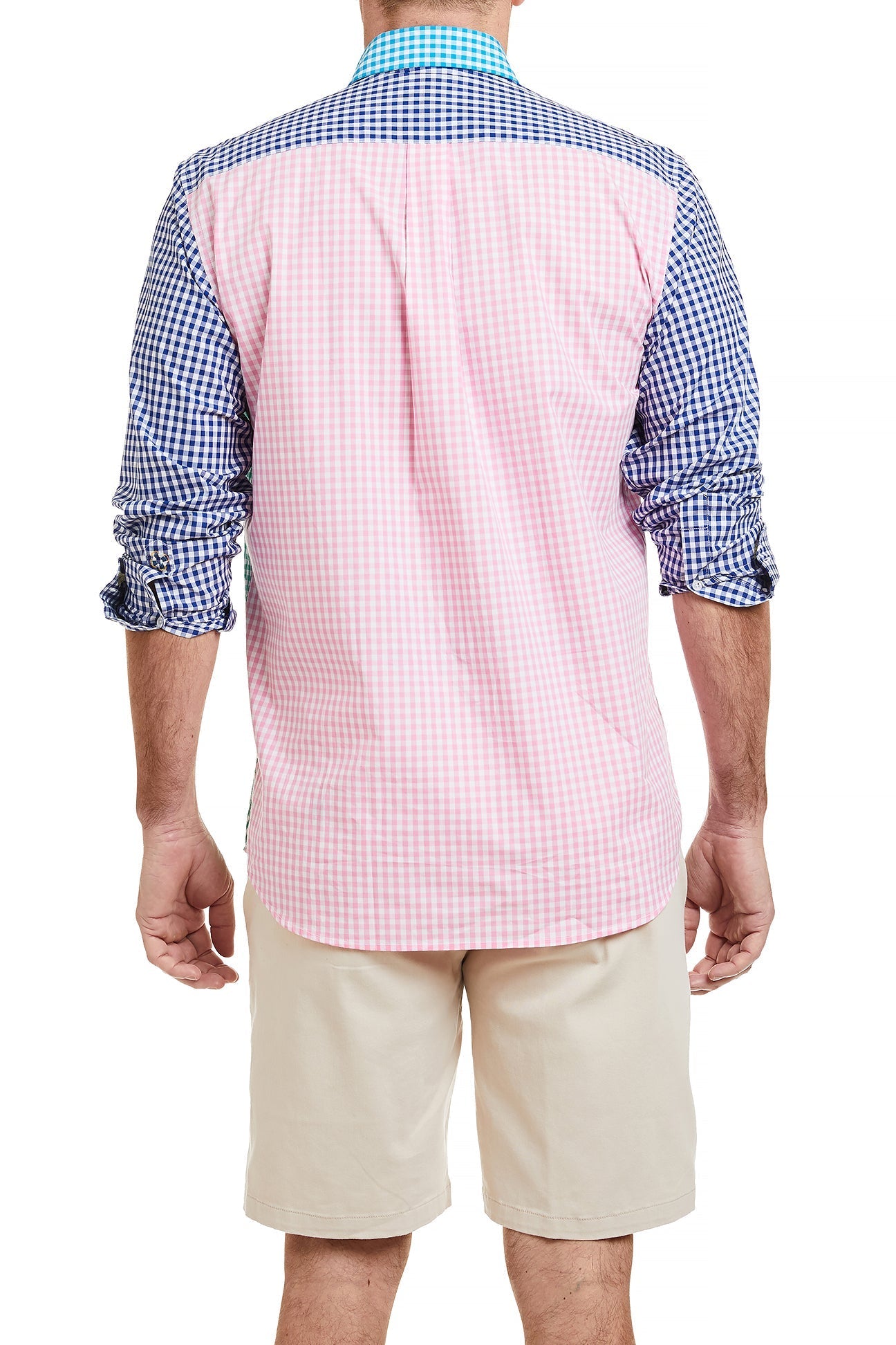 Stylish Chase Shirt Party Gingham Panel Top for Women - Perfect for Summer Parties, Beach Outings & Casual Wear