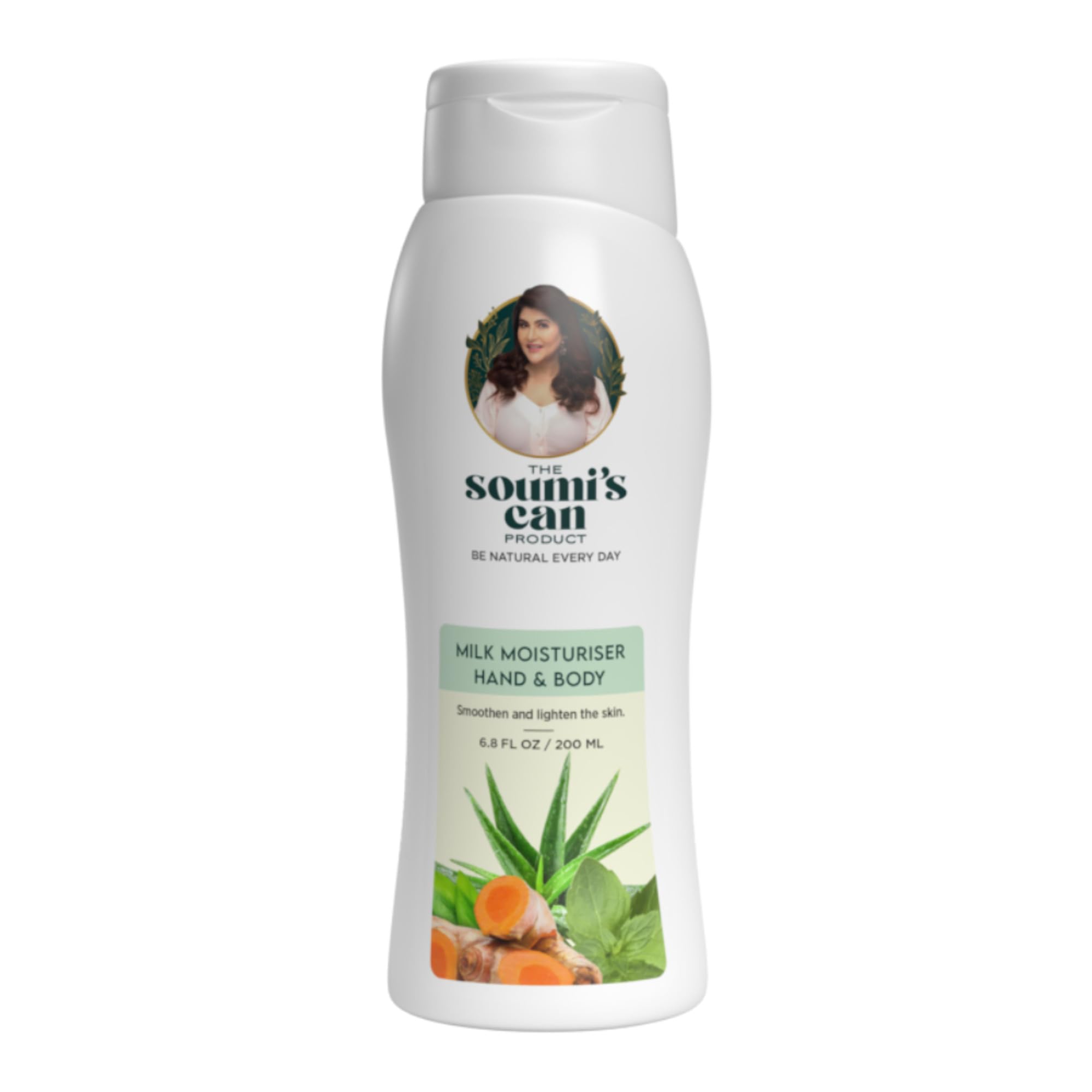 Soumi's CAN Milk Lotion Moisturizer - 200ml Hydrating Cream for Face & Body, All Skin Types | Daily Skincare, Dry Skin Relief, Post-Shave Soothing