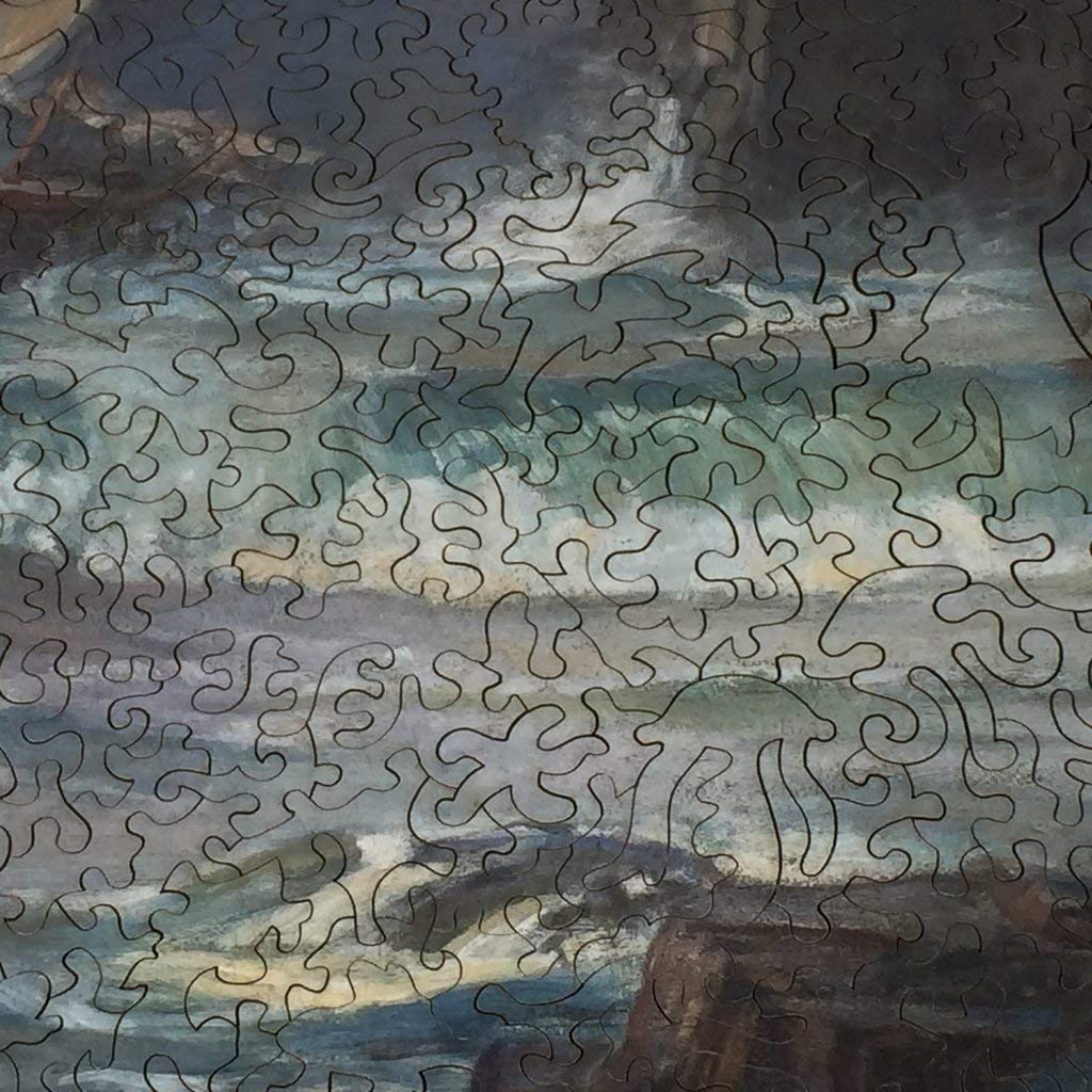 510-Piece Wooden Jigsaw Puzzle - Miranda from The Tempest by John William Waterhouse | Nautilus Puzzles | Art Puzzle for Adults, Home Decor & Relaxation