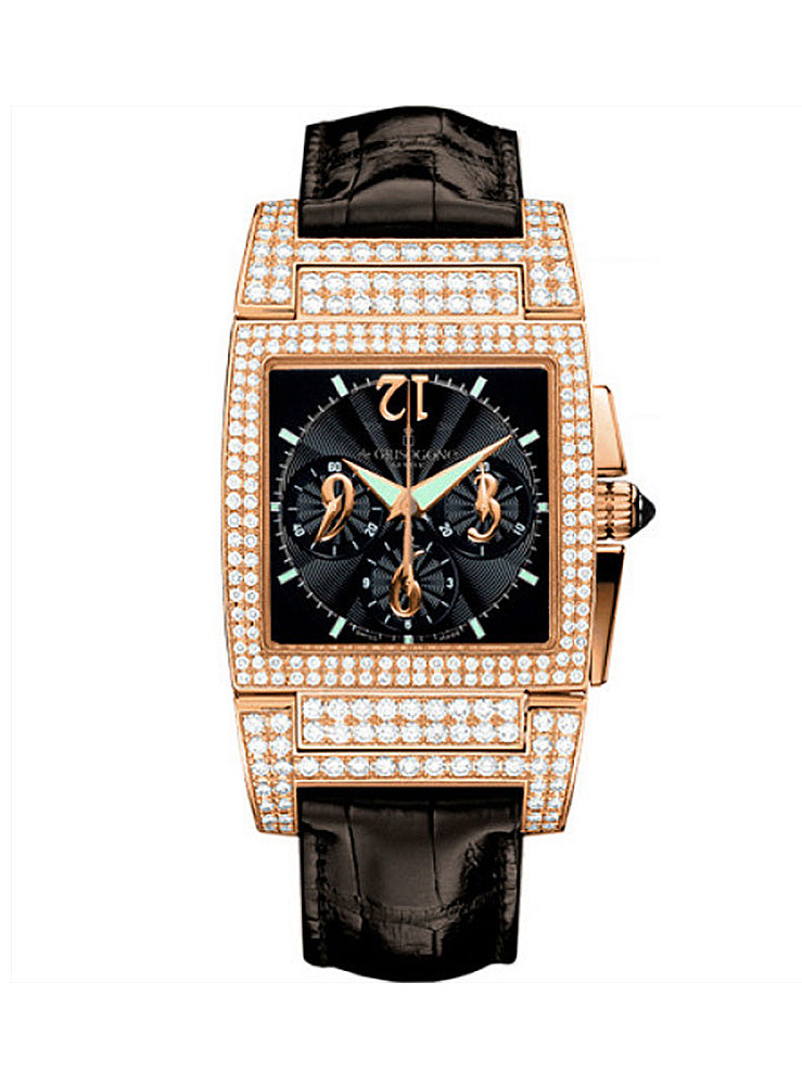 De Grisogono Instrumentino 18K Rose Gold & Diamond Unisex Luxury Watch - Perfect for Formal Events, Gifts & Elegant Everyday Wear