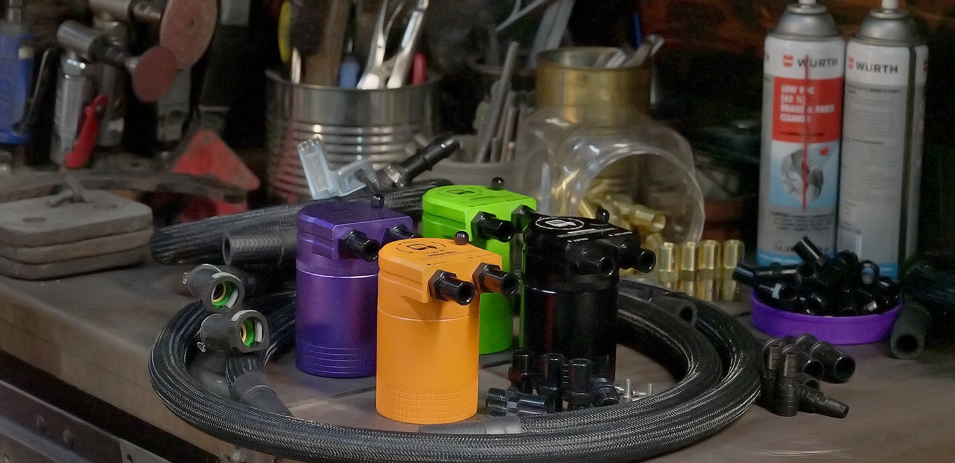 2015-2022 Dodge Charger & Challenger 5.7L Oil Catch Can - PCV Baffled Oil Separator - Reduces Engine Sludge & Carbon Buildup - Performance Upgrade for Hemi V8 Engines - Track & Street Use