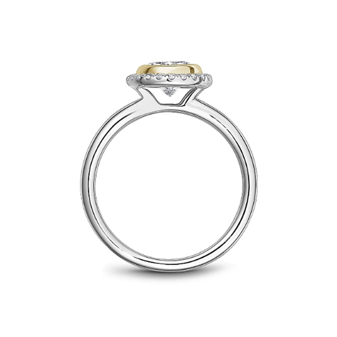 0.14 Carat Diamond Bezel Engagement Ring for Women - Elegant Solitaire Wedding Band, Perfect for Proposals, Anniversaries & Special Occasions