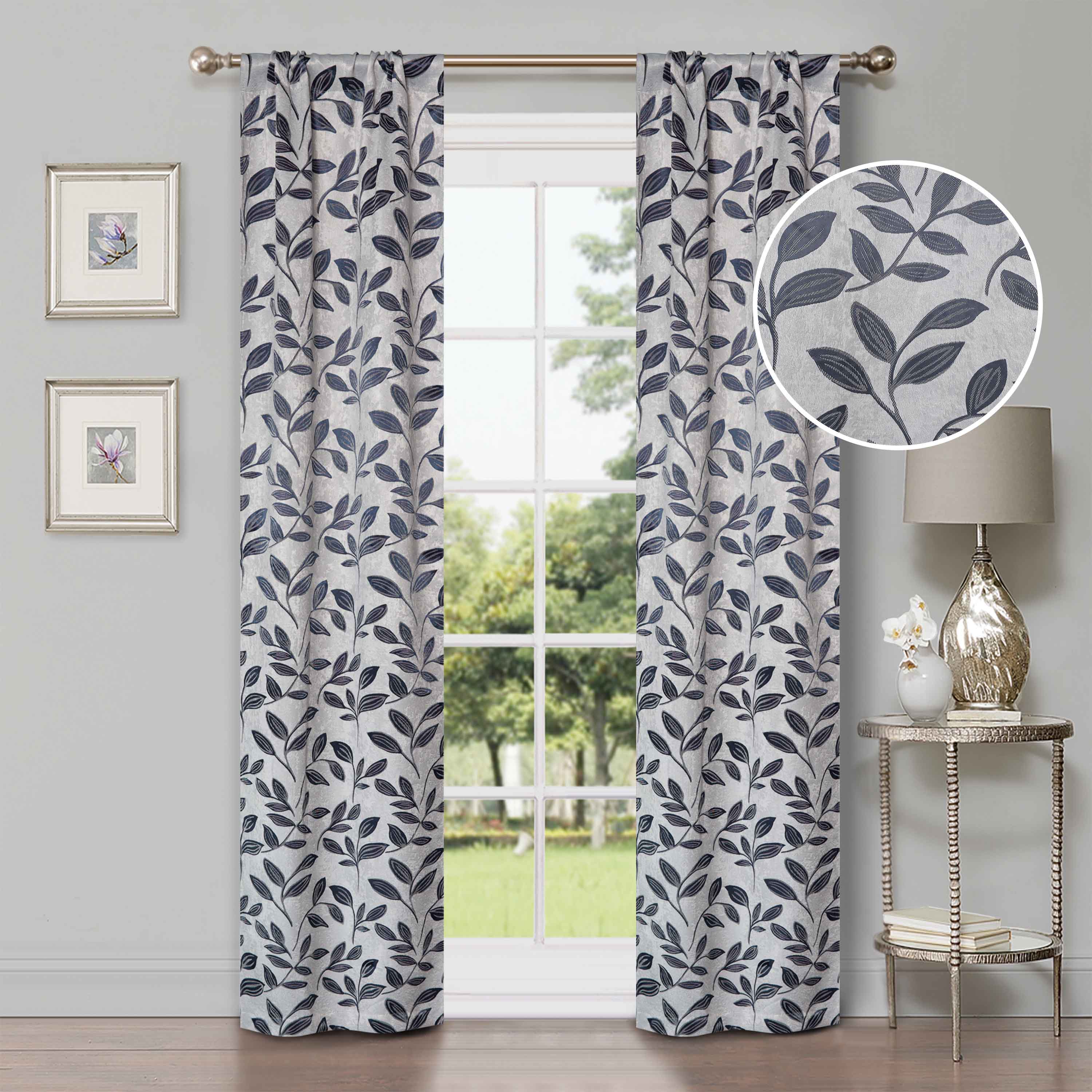 Blackout Curtains with Rod Pocket - Set of 2 Panels for Complete Room Darkening | Perfect for Bedrooms, Nurseries & Home Theater Light Blocking
