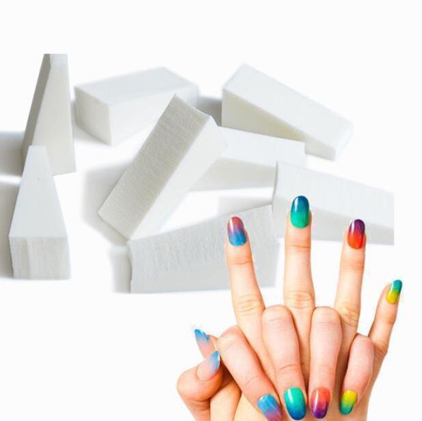 10PCS Nail Art Triangle Sponges for Ombre & Gradient Nail Designs - Professional Makeup Blending Sponge for DIY Manicure & Salon Use