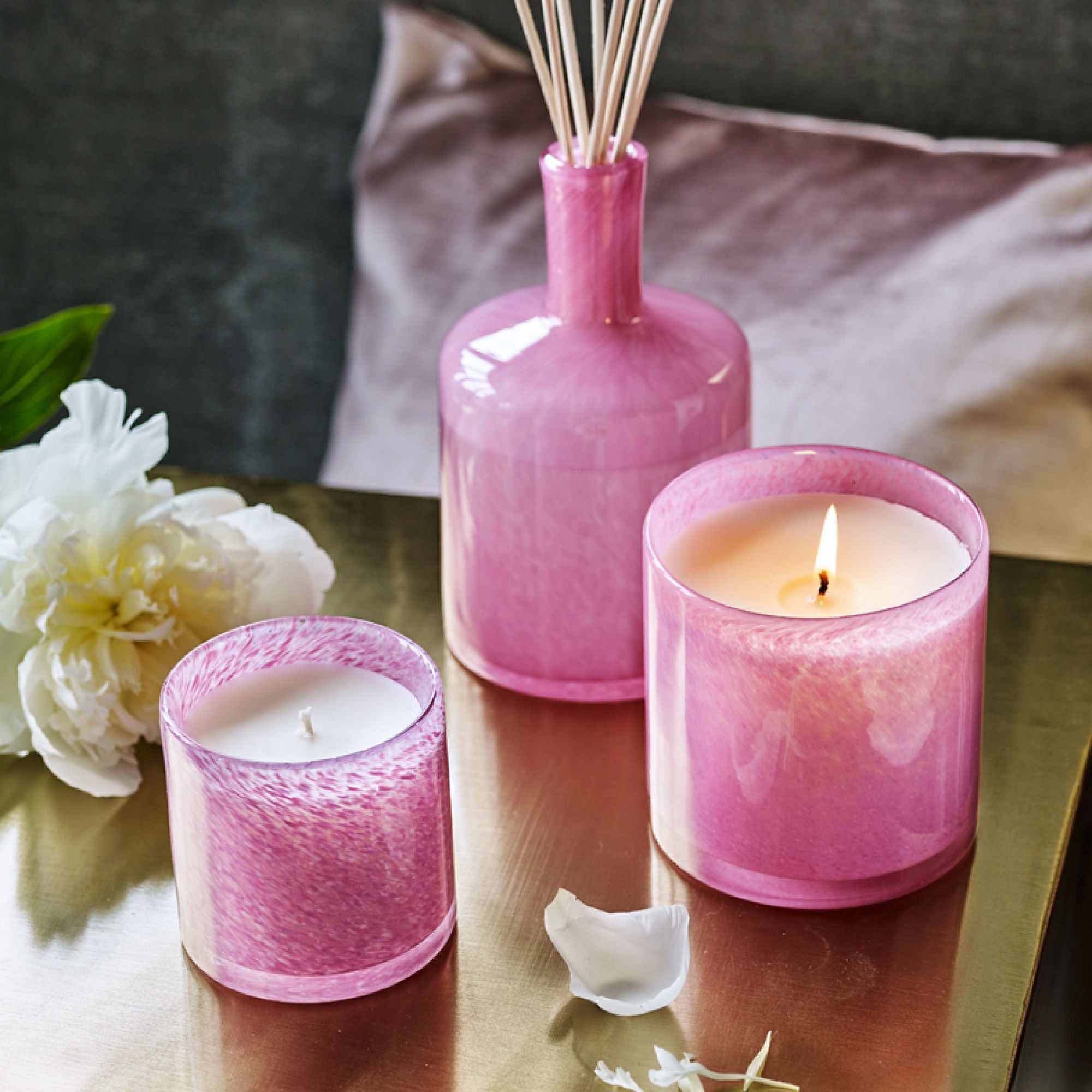Duchess Peony Signature Scented Candle - Luxury Home Decor, Romantic Gift for Women, Perfect for Weddings, Spa Nights & Relaxation