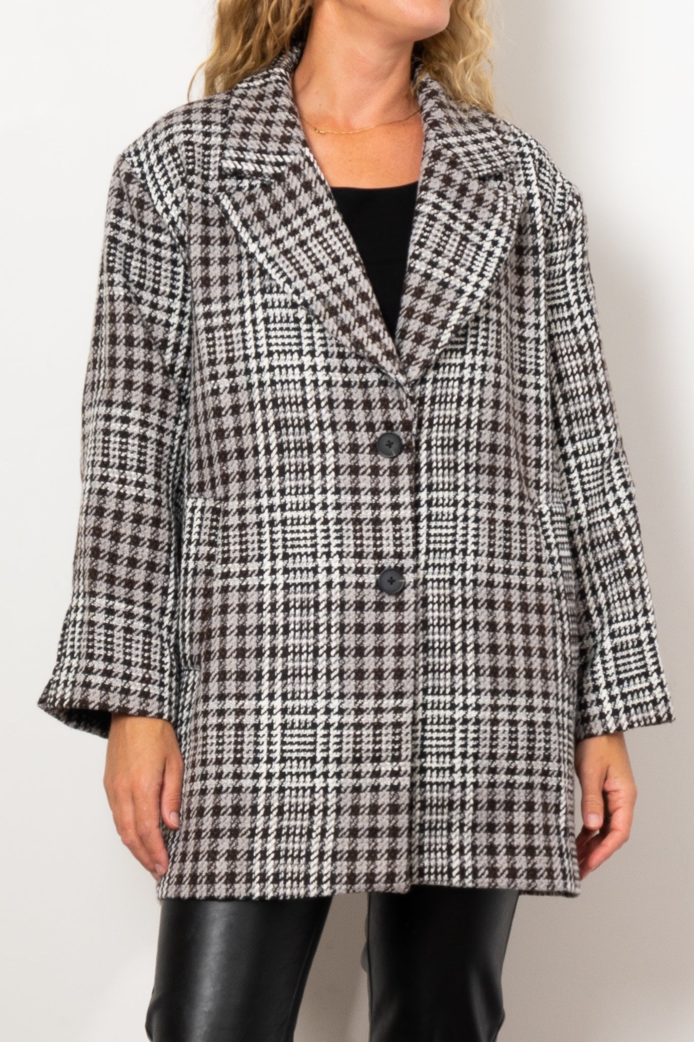 Zoe Kratzmann Alight Boucle Coat - Women's Elegant Knitted Wool Blend Jacket for Fall & Winter | Perfect for Office, Date Night and Special Occasions