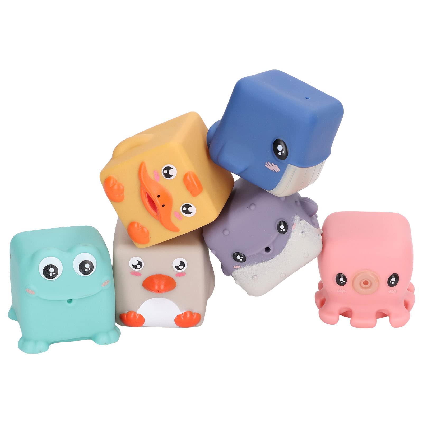 Stackable Bath Squirters for Kids - Fun Water Squeeze Toys for Early Learning & Sensory Play - Perfect for Bathtime, Pool, and Outdoor Water Activities