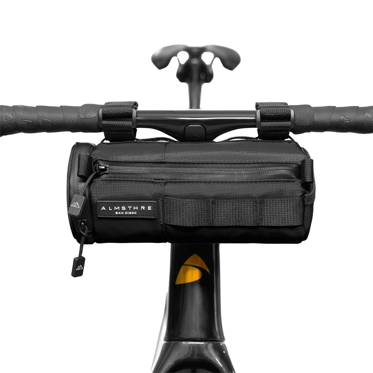 Almsthre Compact Bar Bag - Lightweight & Waterproof Cycling Handlebar Bag for Bikes - Perfect for Commuting, Road Trips & Outdoor Adventures