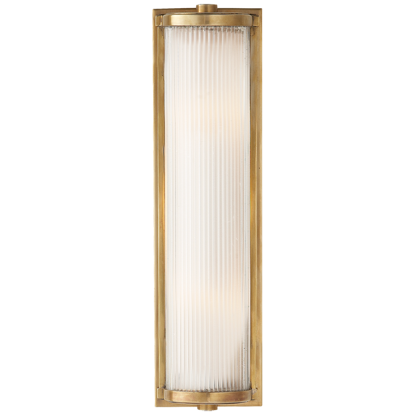 Modern Long Glass Rod Wall Sconce - Adjustable Dresser Lighting for Bedroom, Living Room & Hallway - Elegant Home Decor Fixture with Clear Glass Rods - Perfect for Ambient Lighting and Accent Wall Illumination