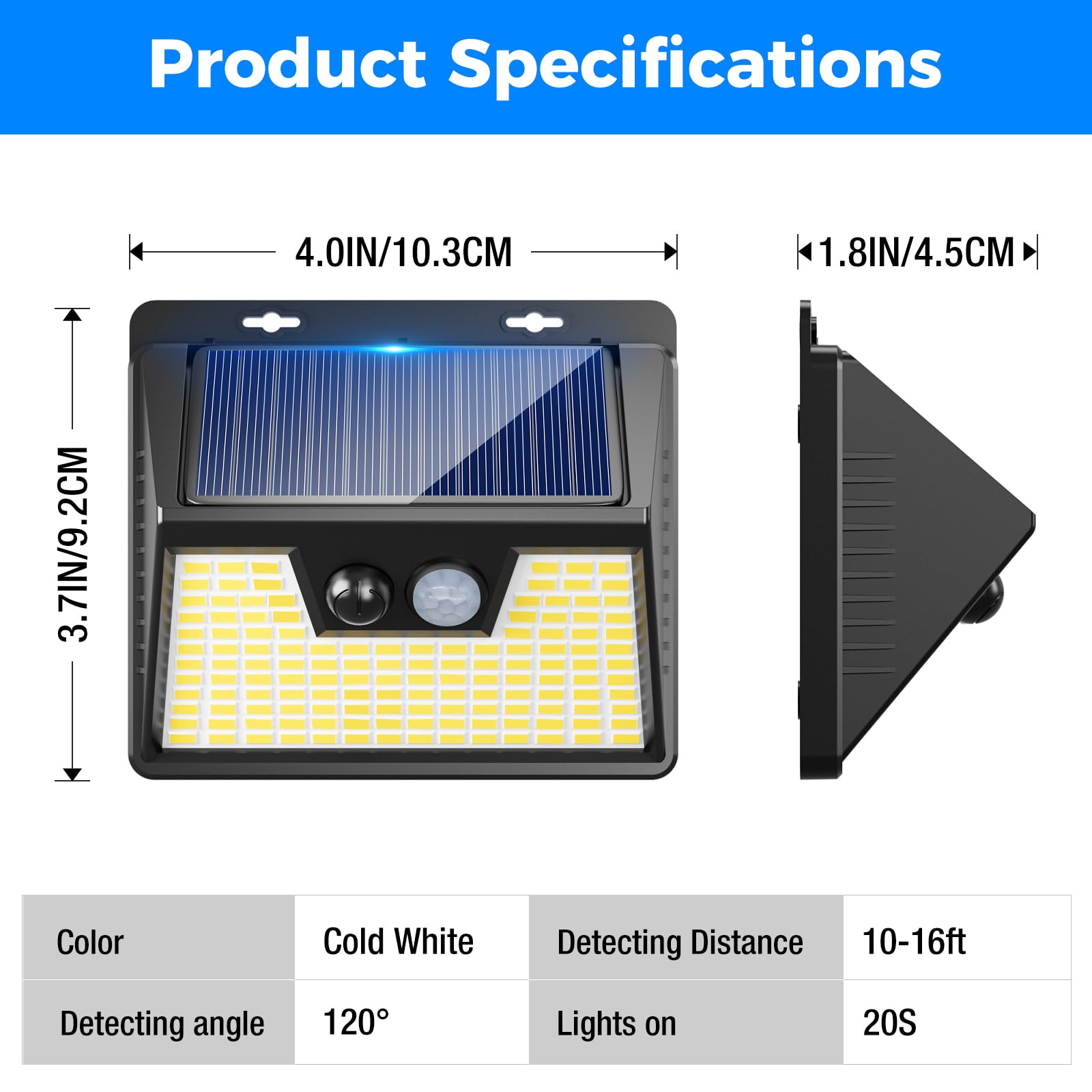 Peasur 12-Pack Solar Lights Outdoor Waterproof 140 LEDs, 3 Lighting Modes Motion Sensor Security Lights - Ultra Bright Solar Powered for Fence, Yard, Patio, Deck (Ideal for Pathway, Garden & Home Security)