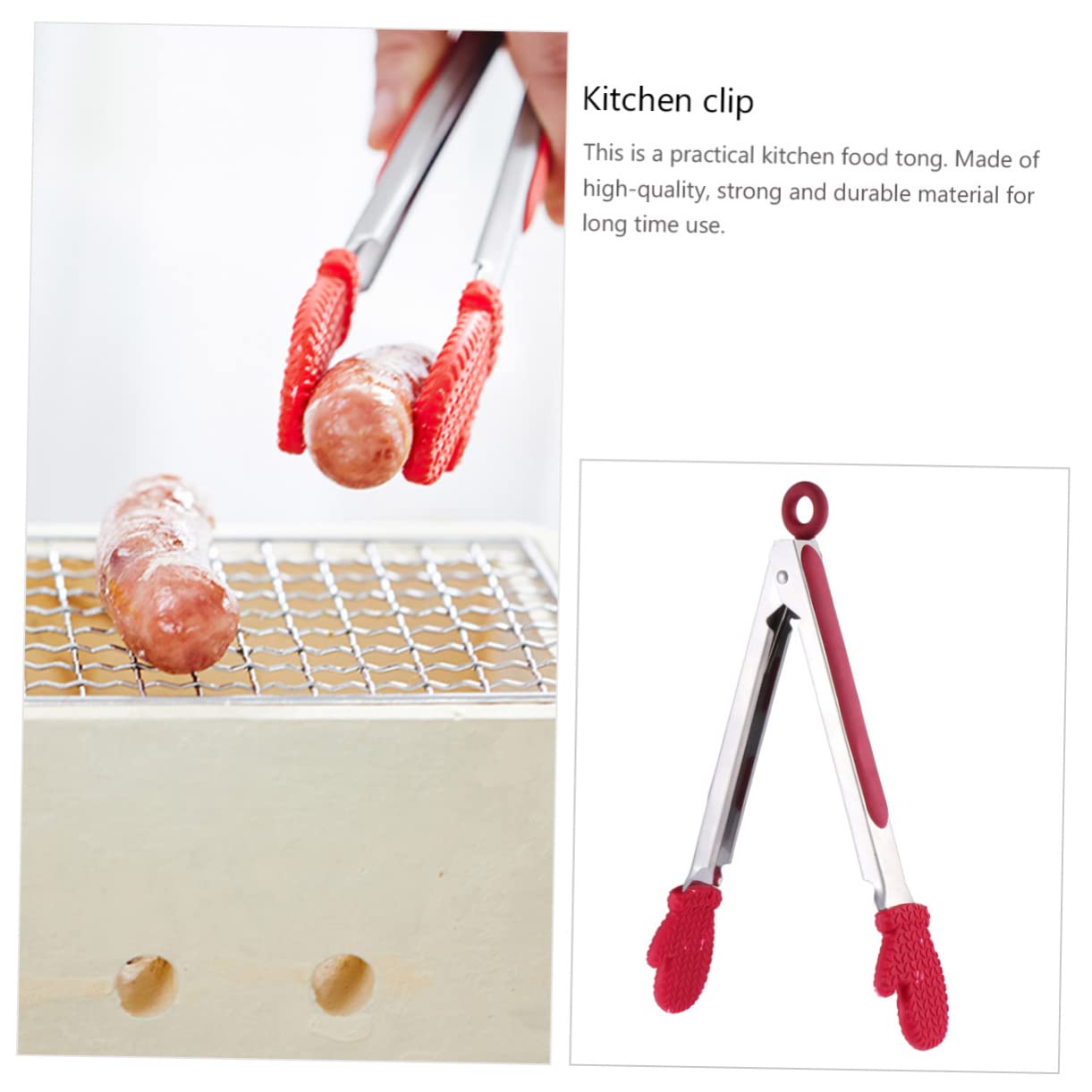 Multipurpose Glove-Shaped Food Clip Tongs - Kitchen Utensil for Cooking, Baking, and Food Storage | Perfect for Kitchen, Picnic, and Party Use