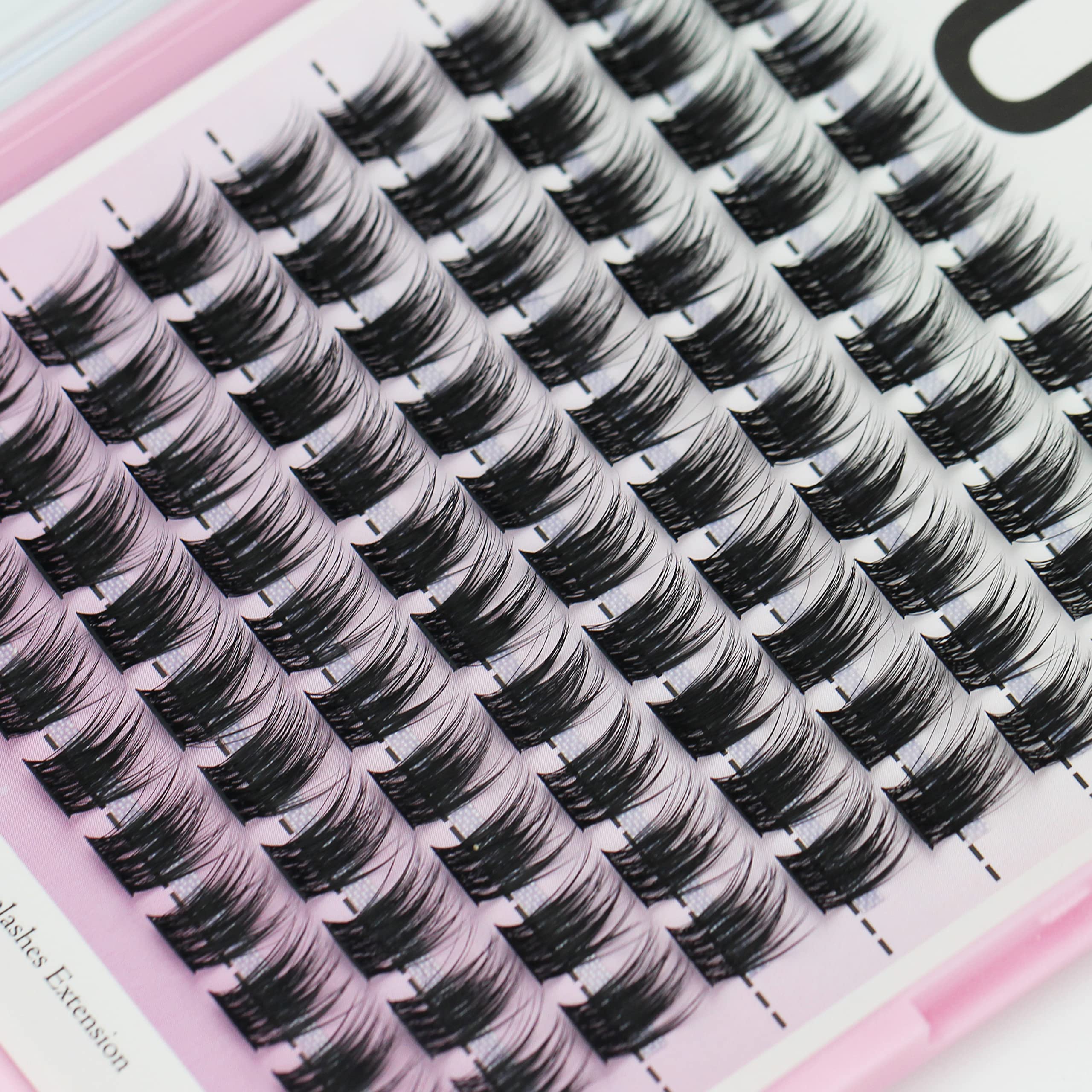 Premium Handmade Sulv Clusters Eyelashes - Soft Fluffy 10-16mm Individual Eyelash Extensions (12mm) | Natural Look False Lashes for Daily Makeup, Bridal & Party | Easy Grafting DIY Lash Kit for Stunning Eye Enhancement