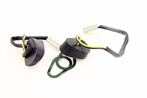 HTTMT MT224-008 Euro LED Flush Mount Turn Signal Lights - Clear Lens Compatible with 2006-2008 Yamaha YZF R1 R6 R6S Motorcycles | Durable Waterproof Indicators for Street Racing & Custom Bike Builds