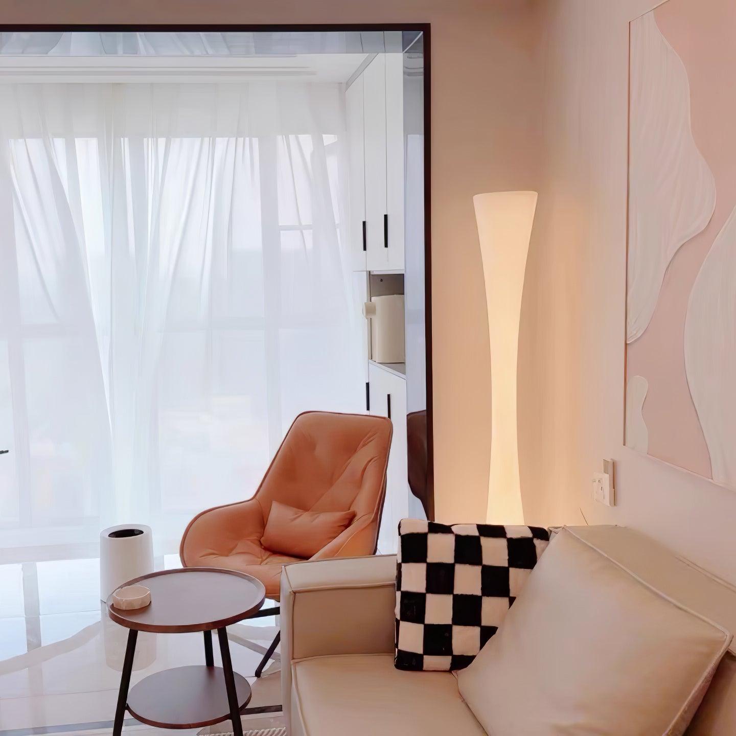 Biconica Pol Floor Lamp - Modern LED Standing Light with Adjustable Brightness for Living Room, Bedroom & Office Decor