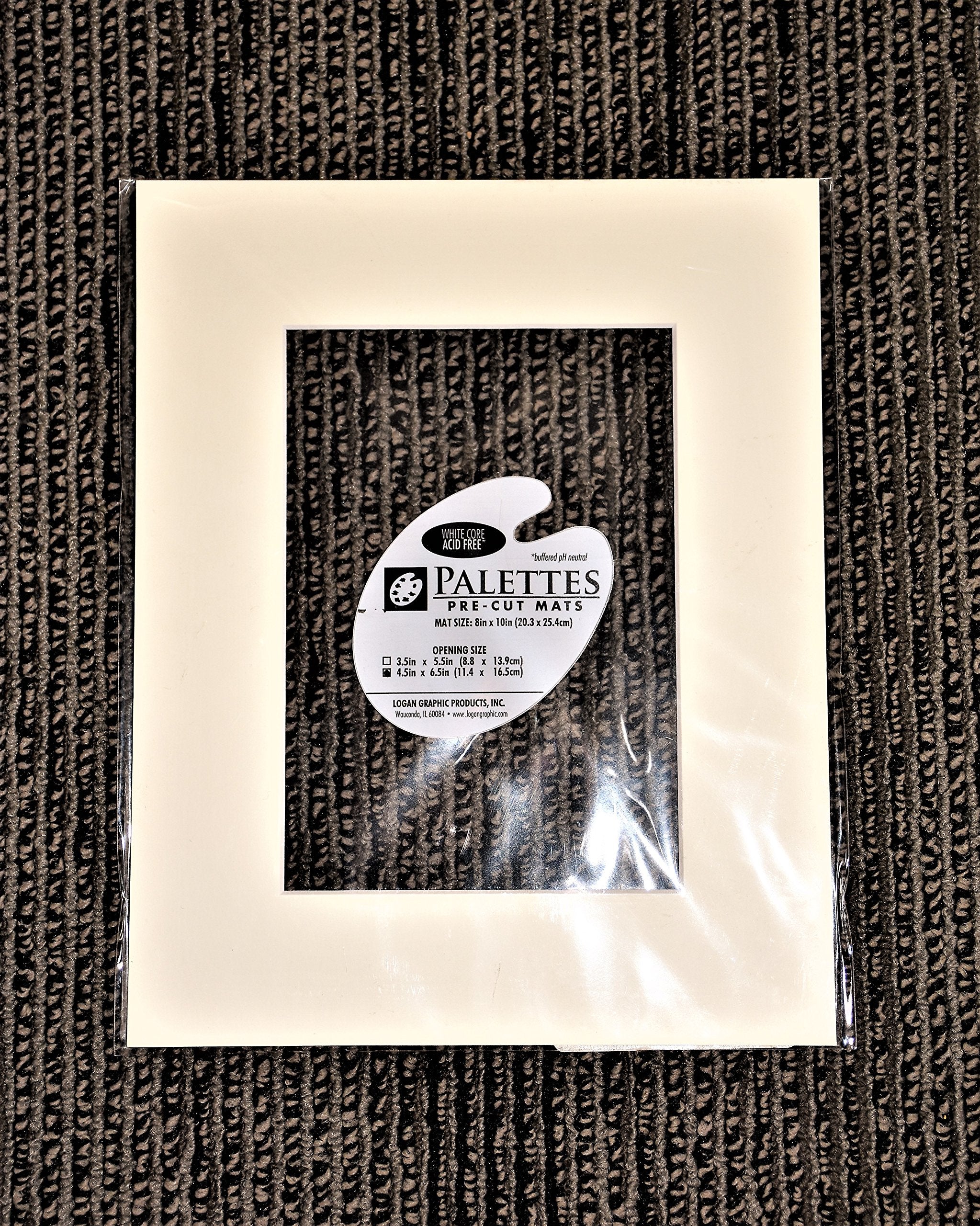 Logan Graphic Pre-Cut Mat Board 8x10 Inches - Acid-Free Archival Quality for Framing, Artwork & Photos (Cream) | Perfect for Picture Frames, Scrapbooking & Professional Art Displays